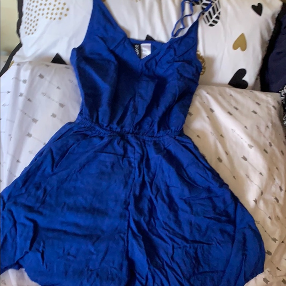 Blue romper WITH POCKETS